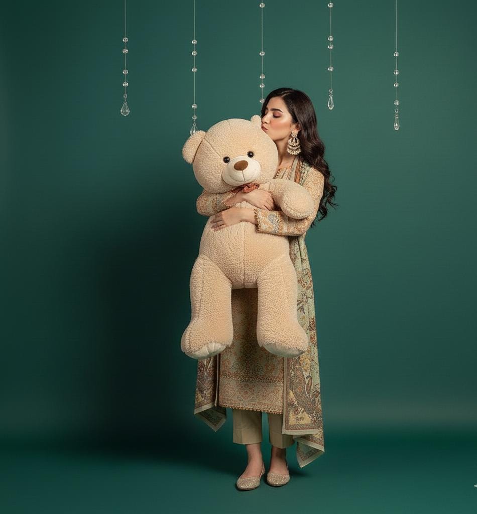 K-5 Khaddar 3pc Digital Printed Suit With Digital Printed Khaddar Dupatta