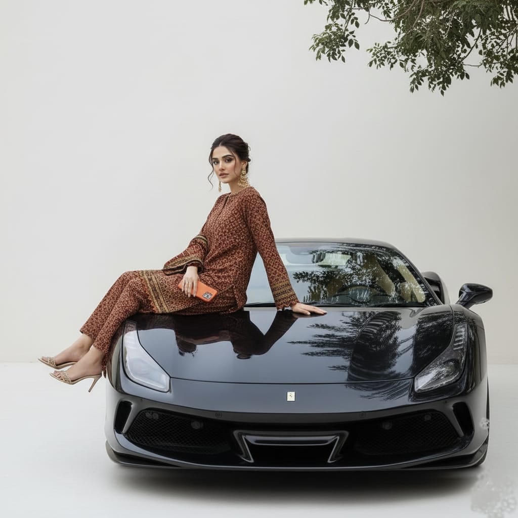 A-45 Khaddar 3pc Digital Printed Suit With Digital Printed Khaddar Dupatta